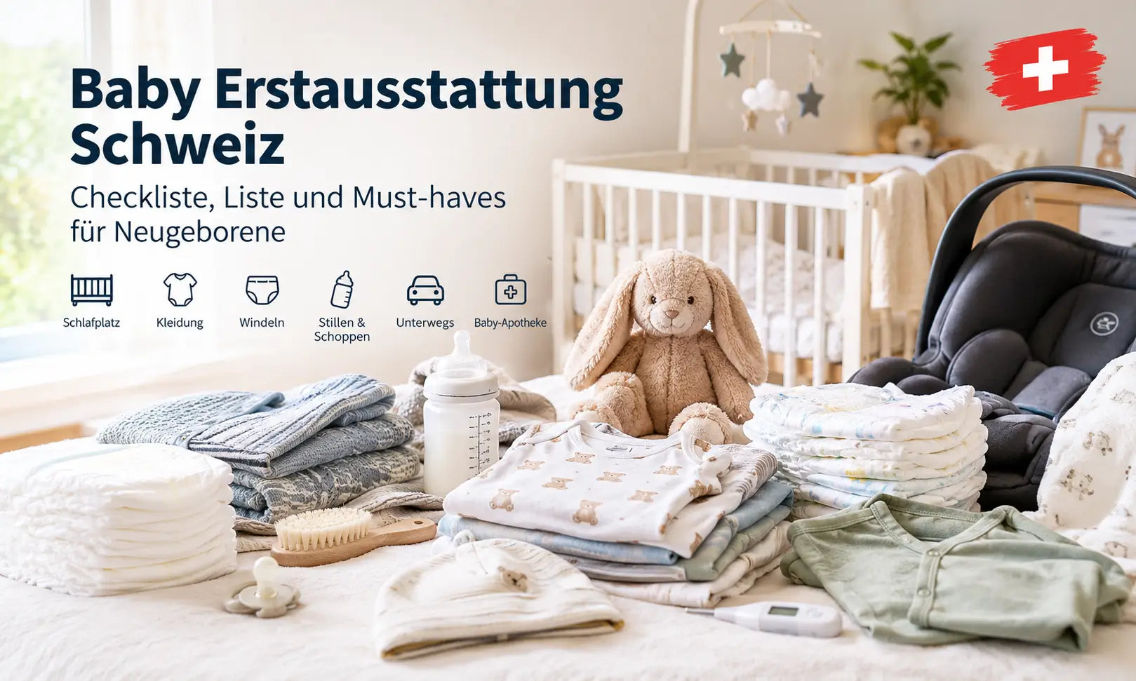 Baby Erstausstattung Schweiz: Checkliste, Liste und Must-haves für Neugeborene