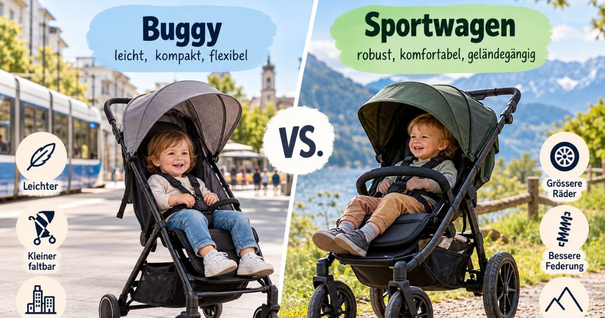 Unterschied Buggy und Sportwagen: Was passt zu deinem Kind?