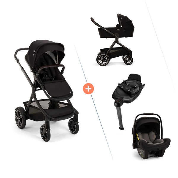 Nuna DEMI™ next 4in1 mit Babywanne, PIPA™ next & BASE™ next 360°