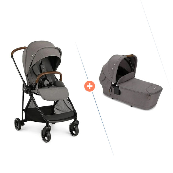 Nuna IXXA Kinderwagen Riveted Rose mit LYTL Babywanne Granite