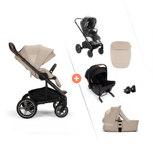 Nuna MIXX next + PIPA urbn 3-in-1 Reisesystem (Biscotti)