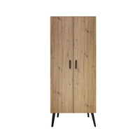 Schardt Kleiderschrank Morris Oak 2-türig, Dekor Artisan Oak
