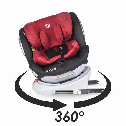 Autositz 360 drehbar Coccolle Lyra (Dahlia Red)