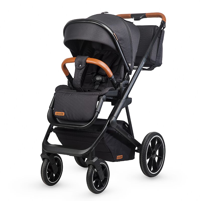 Coccolle Nessia 4in1 Travel System + CYBEX Cloud T i-Size mit Base T (Schwarz)
