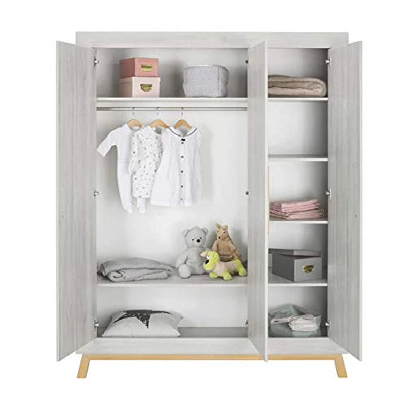 Schardt Miami Grey Kleiderschrank - 3 Türen Soumi Pinie/Buche