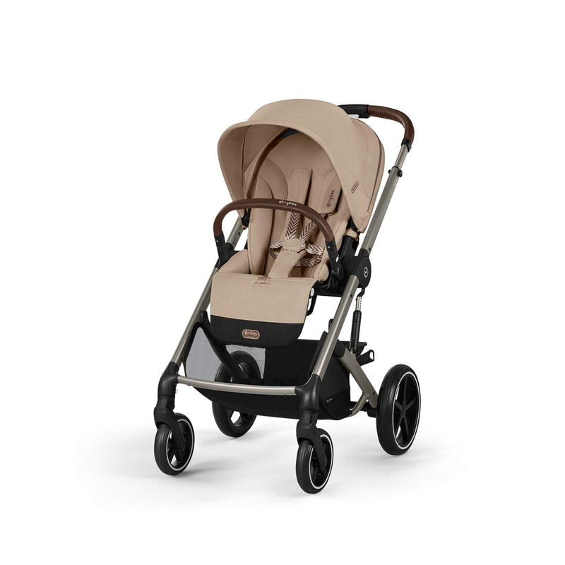 Cybex Balios S Lux 4-in-1 Kombikinderwagen Reiseset mit Cloud G i-Size in Almond Beige