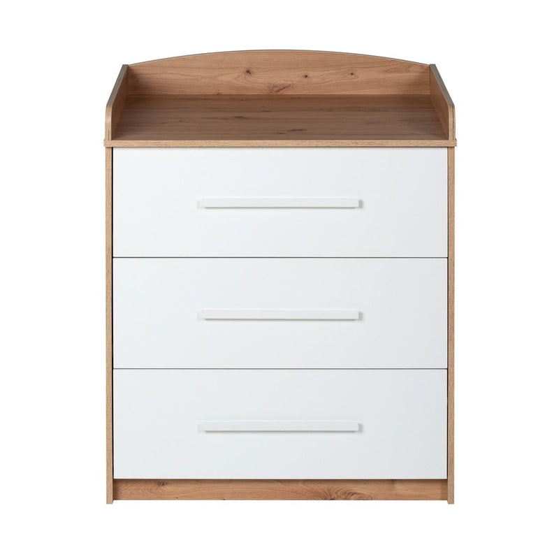 PEPE Wickelkommode 3 Schübe Artisan Oak / Weiß
