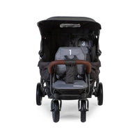 Triplet Drilling Kinderwagen Anthrazit für drei Kinder