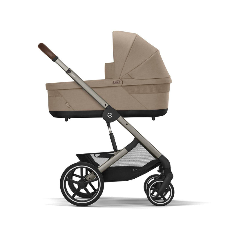 Cybex Balios S Lux 4-in-1 Kombikinderwagen Reiseset mit Cloud G i-Size in Almond Beige