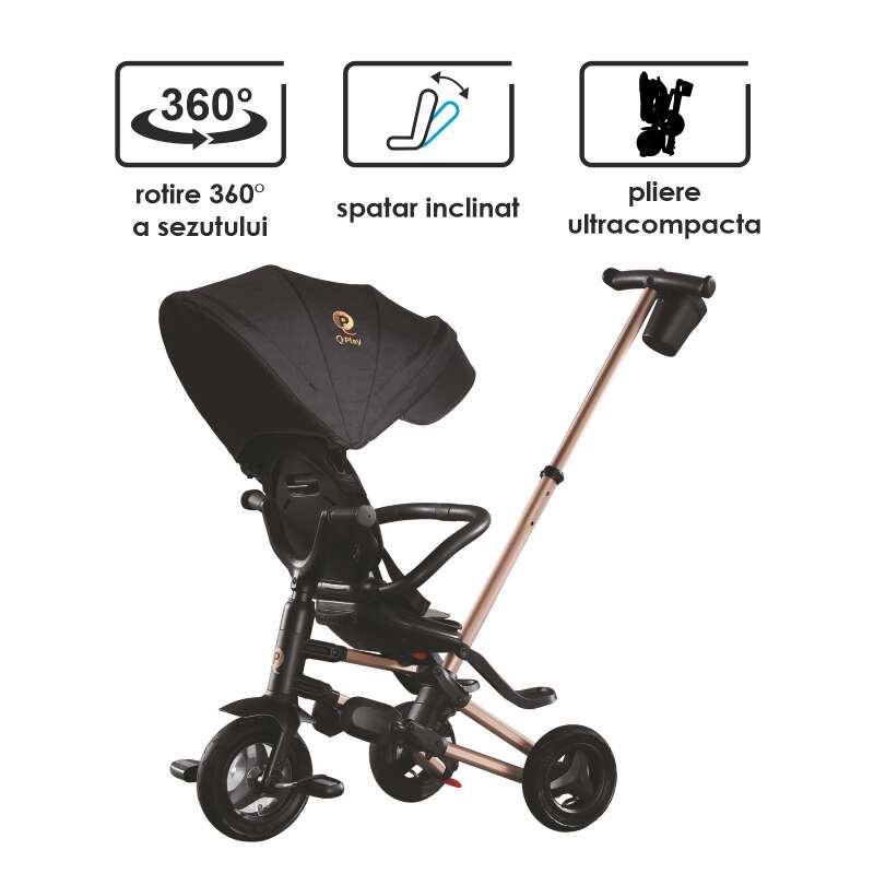 Dreirad Qplay Nova Rubber  ultrafaltbares (Gold Limited Edition)