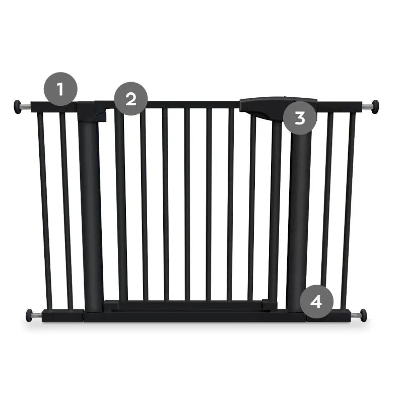 Tulano Guardian Sicherheitstor 75-110 cm ohne Bohren – Schwarz – Ansicht 8
