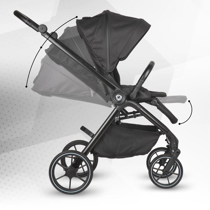Coccolle Serry 4in1 Kinderwagen-Set mit Relax i-Size Babyschale und i-Size Isofix-Basis 360