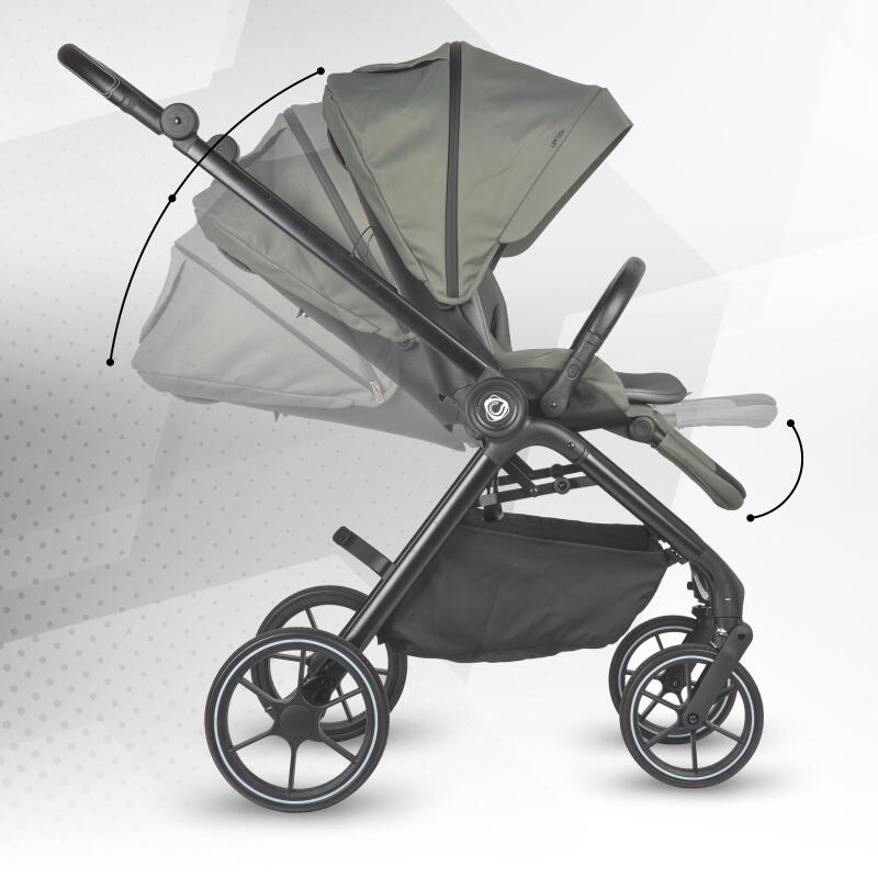 Coccolle Serry 4in1 Kinderwagen-Set mit Relax i-Size Babyschale und i-Size Isofix-Basis 360