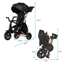 Dreirad Qplay Nova Rubber  ultrafaltbares (Gold Limited Edition)