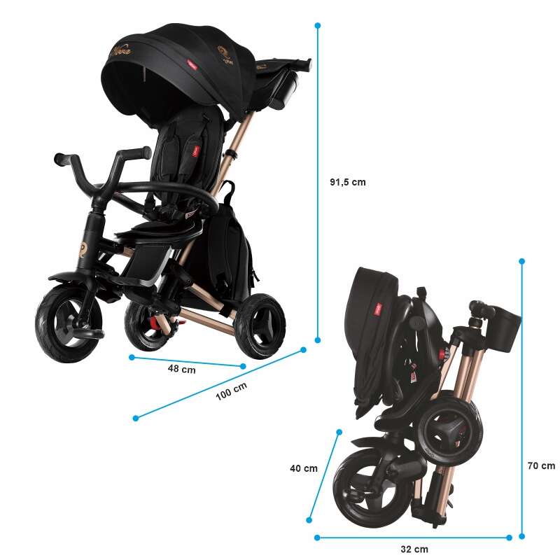 Dreirad Qplay Nova Rubber  ultrafaltbares (Gold Limited Edition)