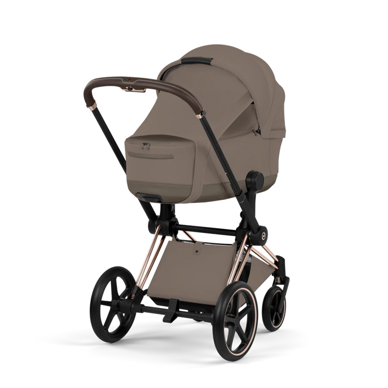 Cybex Priam 5 Style 4in1 Set Roségold Gestell faltbare Babywanne & Cloud T i-Size Plus mit Base T 360