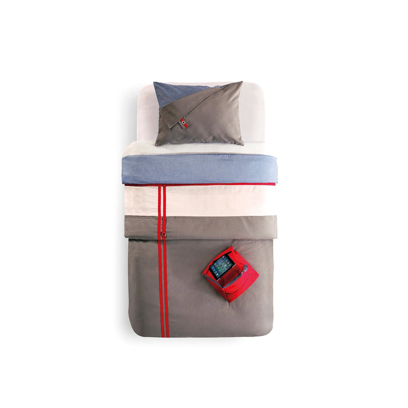 Cilek Etagenbett Set mit Matratze und Bettdecke (Mokka)