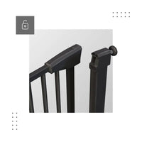Tulano Guardian Sicherheitstor 75-110 cm ohne Bohren – Schwarz – Ansicht 9