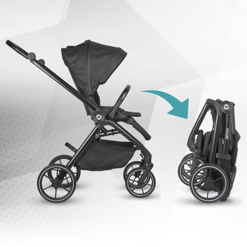 Coccolle Serry 4in1 Kinderwagen-Set mit Relax i-Size Babyschale und i-Size Isofix-Basis 360