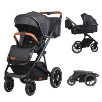 Coccolle Nessia 4in1 Travel System + CYBEX Cloud T i-Size mit Base T (Schwarz)