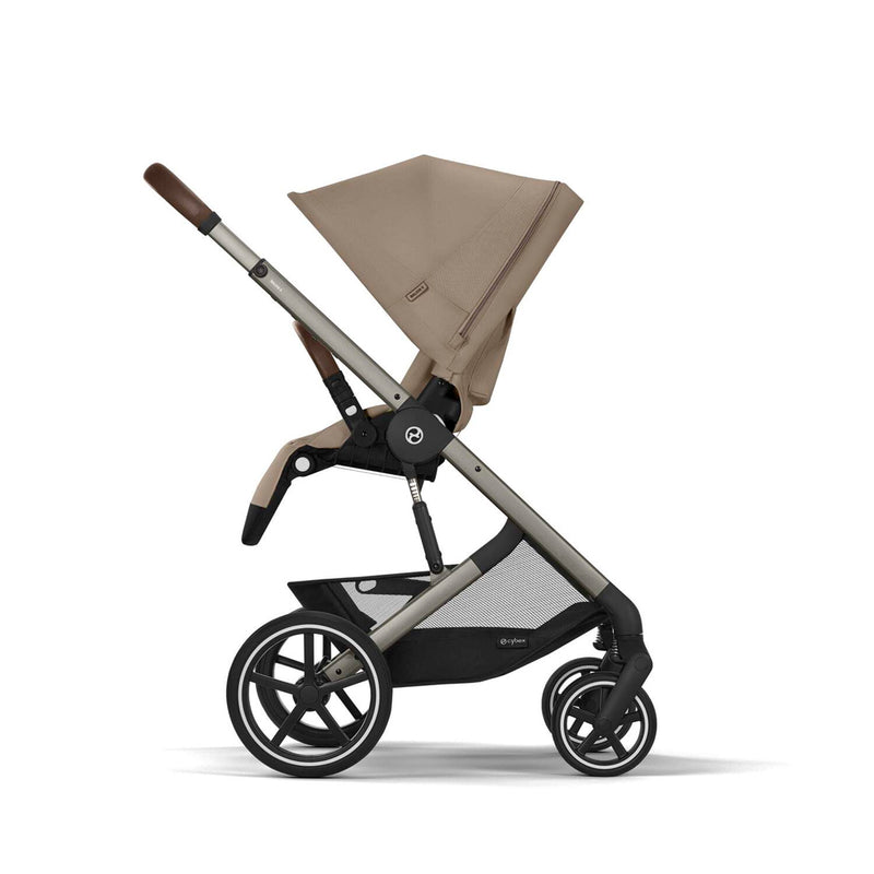 Cybex Balios S Lux 4-in-1 Kombikinderwagen Reiseset mit Cloud G i-Size in Almond Beige
