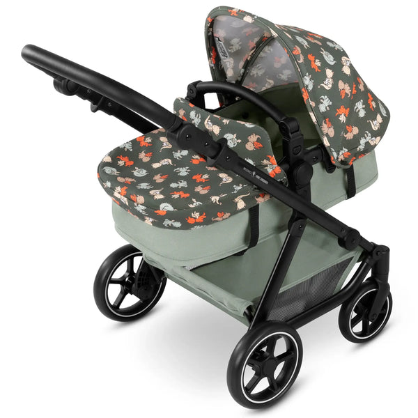 ABC Design Migno Puppenwagen Berry – Kombi-Puppenwagen mit Babywanne & Sportsitz