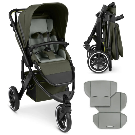 ABC Design Kombi-Kinderwagen Salsa 5 Run (Avocado)