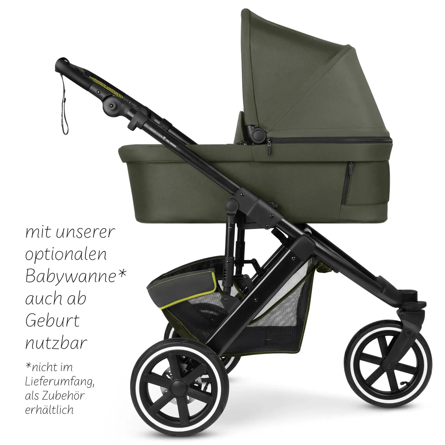 ABC Design Kombi-Kinderwagen Salsa 5 Run (Avocado)