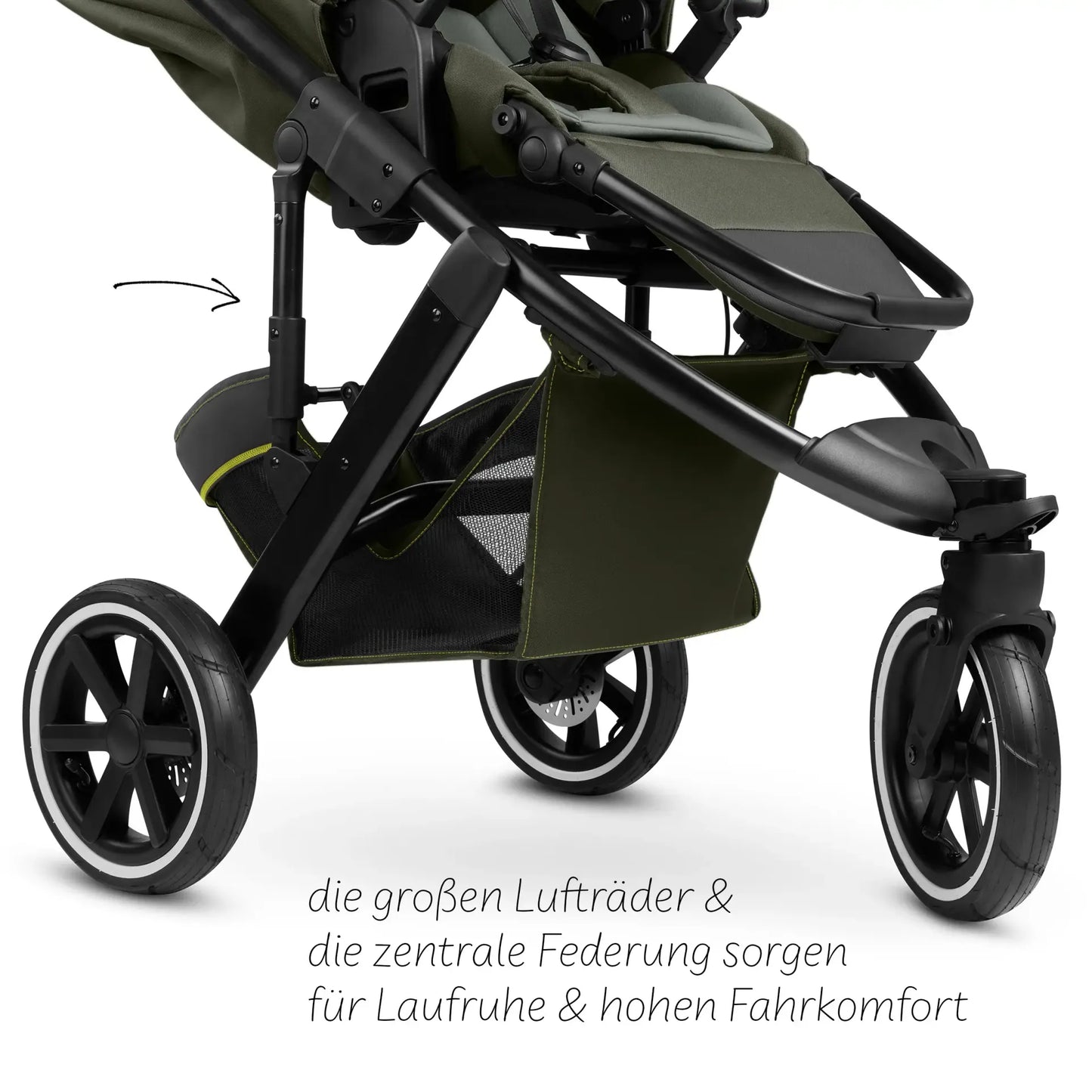 ABC Design Kombi-Kinderwagen Salsa 5 Run (Avocado)