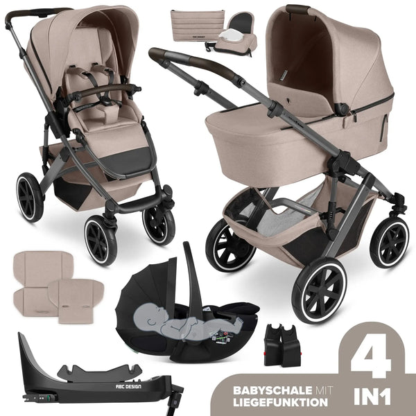ABC Design 4in1-Kinderwagen-Set Salsa 5 Air inkl. Babyschale Calla mit Liegefunktion Modell: 2026