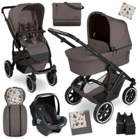 ABC Design Salsa 5 Air 3in1 Starter Set 13-teilig – Marron mit Tulip Babyschale