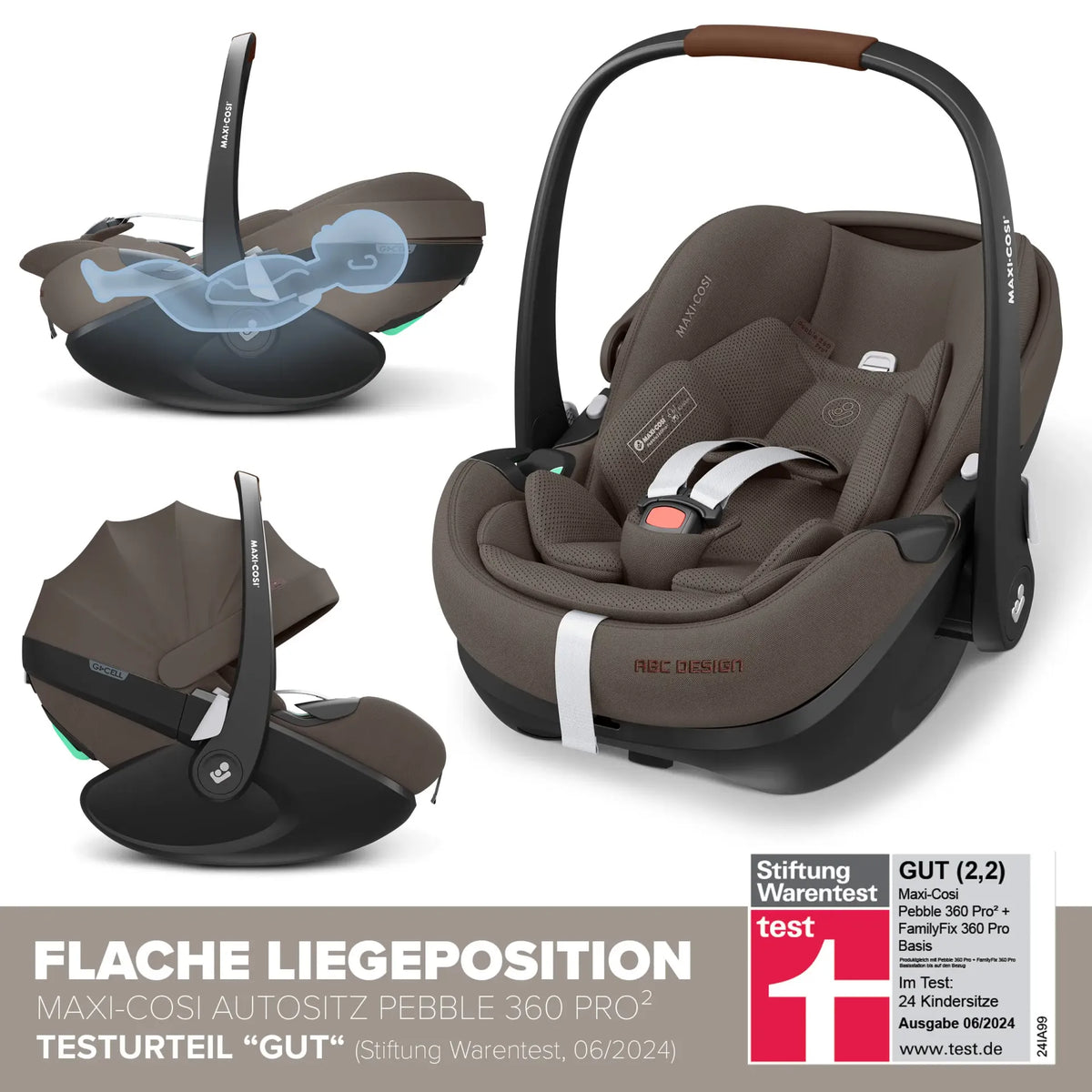 ABC Design Salsa 5 Air Kinderwagen Set mit Maxi Cosi Pebble 360 Pro2