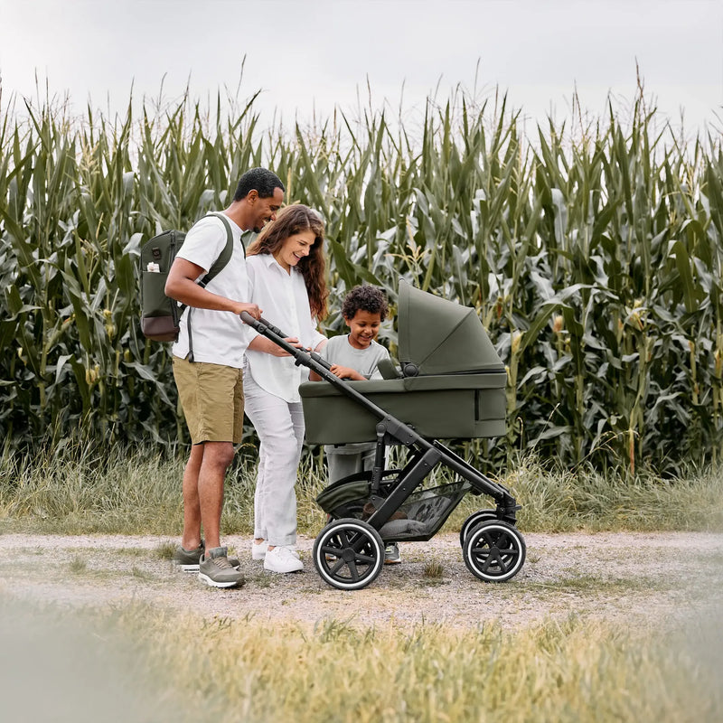 ABC Design 3in1 Kinderwagen-Set Salsa 5 Air inkl. Babyschale Maxi Cosi Pebble 360 Pro 2 - Nature