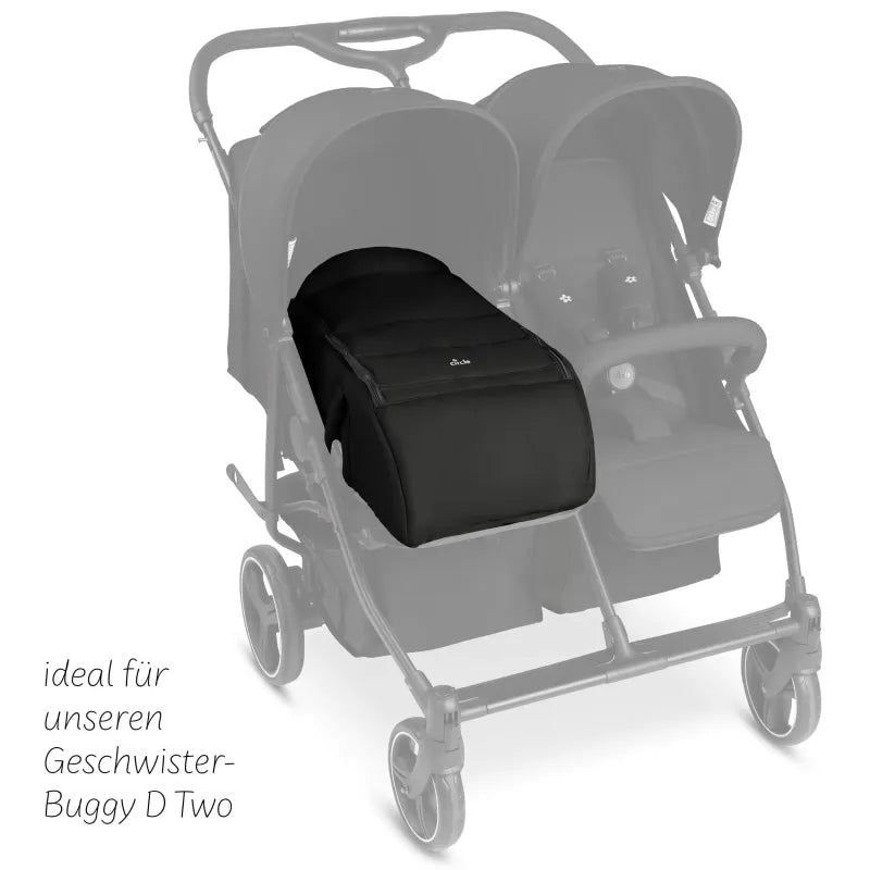 ABC Design D Two – Zwillingskinderwagen mit 2 Babywannen
