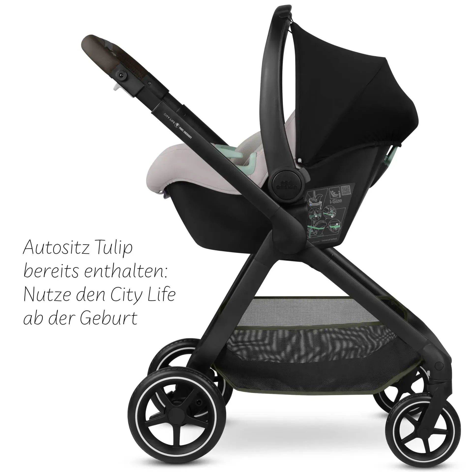 ABC Design City Life 3in1 Kinderwagen Set Nature inkl. Babyschale Tulip | ABC  Design
