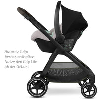 ABC Design City Life 3in1 Kinderwagen Set Nature inkl. Babyschale Tulip
