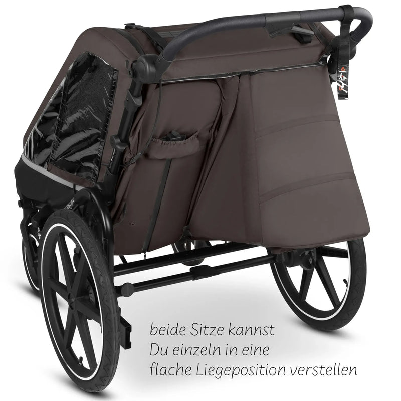 ABC Design Tour 2 Fahrradanhänger mit 2 Komfortsitzen