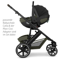 ABC Design Kinderwagen 4in1 Set Salsa Core inkl. Babyschale Calla mit Liegefunktion & Isofix Base 360