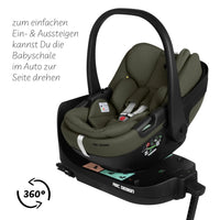 ABC Design Kinderwagen 4in1 Set Salsa Core inkl. Babyschale Calla mit Liegefunktion & Isofix Base 360