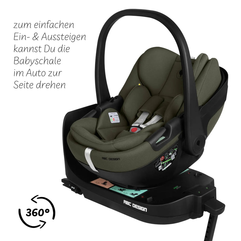 ABC Design Kinderwagen 4in1 Set Salsa Core inkl. Babyschale Calla mit Liegefunktion & Isofix Base 360