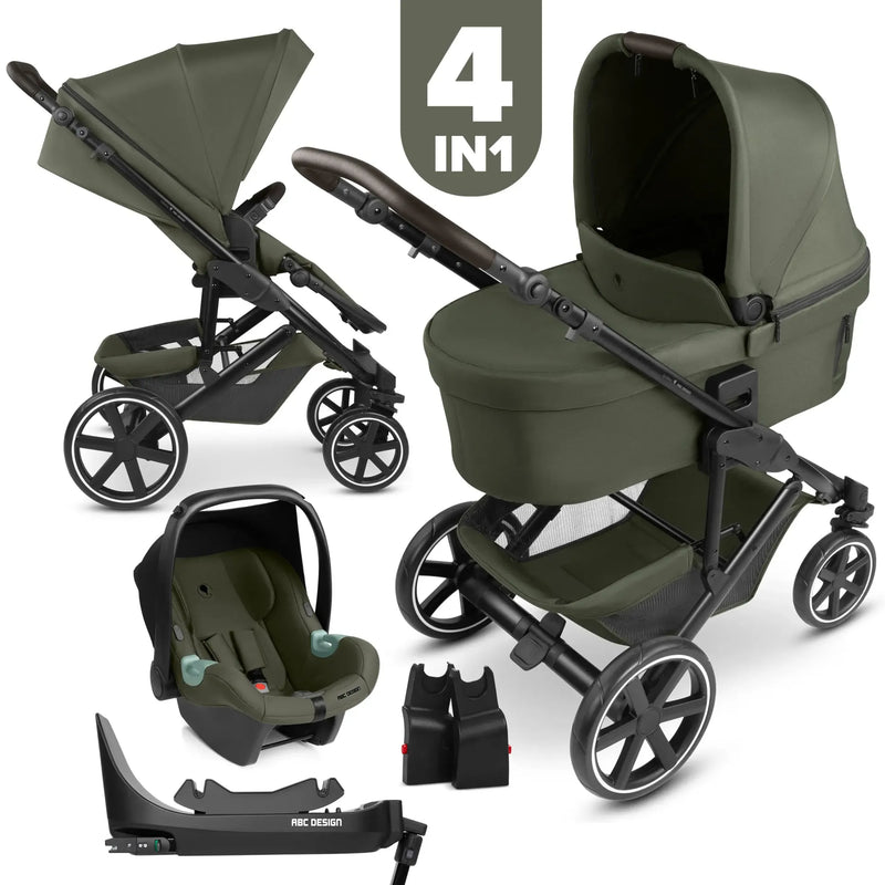 ABC Design 4in1 Kombi-kinderwagen-Set Sierra inkl. Isofix Base