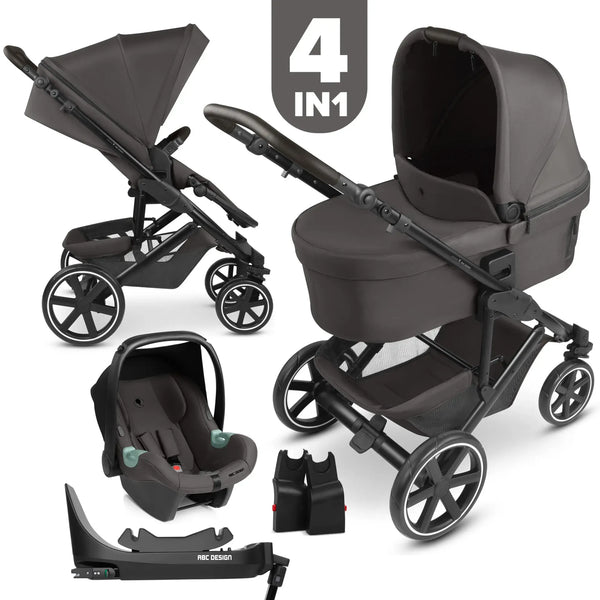 ABC Design 4in1 Kombi-kinderwagen-Set Sierra inkl. Isofix Base