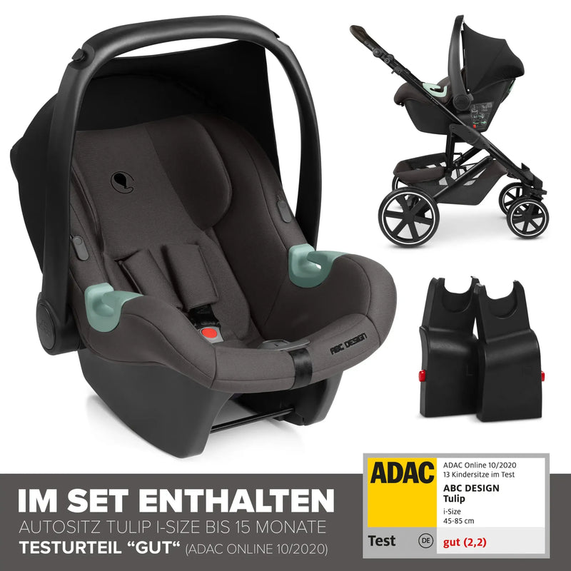ABC Design 4in1 Kombi-kinderwagen-Set Sierra inkl. Isofix Base