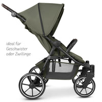 ABC Design Bayamo Zwillingskinderwagen mit 2 Babywanne – Pea – Ansicht 4