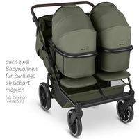 ABC Design Bayamo Zwillingskinderwagen mit 2 Babywanne