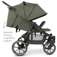 ABC Design Bayamo Zwillingskinderwagen mit 2 Babywanne – Pea – Ansicht 6