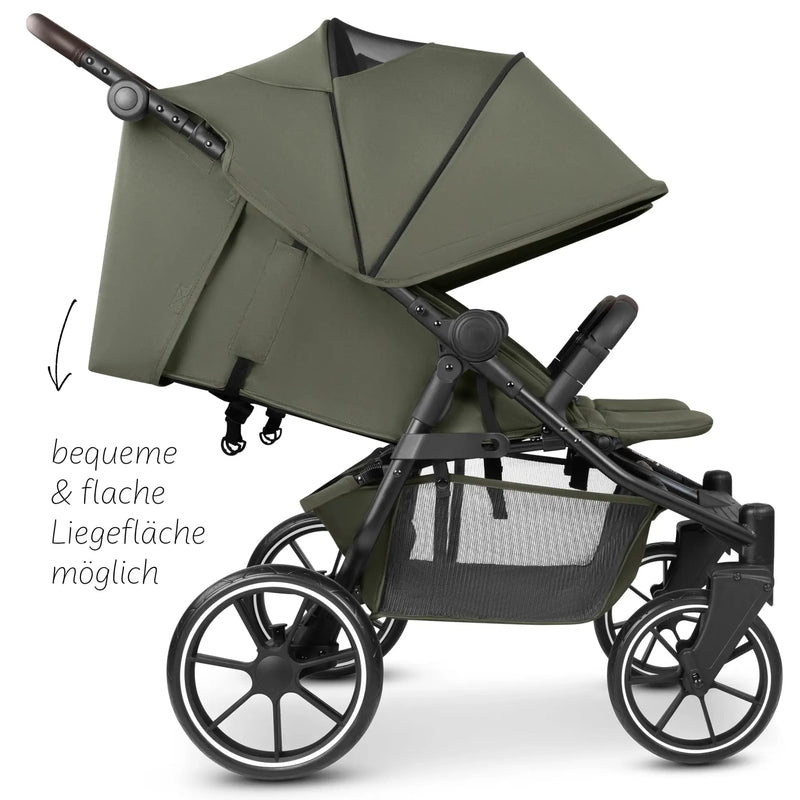 ABC Design Bayamo Zwillingskinderwagen mit 2 Babywanne – Pea – Ansicht 6