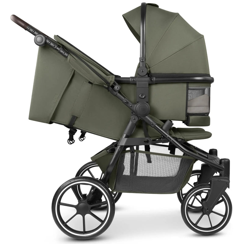 ABC Design Bayamo Zwillingskinderwagen mit 2 Babywanne – Pea – Ansicht 7