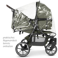 ABC Design Bayamo Zwillingskinderwagen mit 2 Babywanne – Pea – Ansicht 12