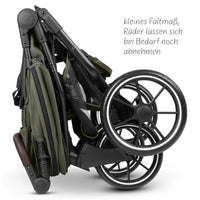 ABC Design Bayamo Zwillingskinderwagen mit 2 Babywanne – Pea – Ansicht 13